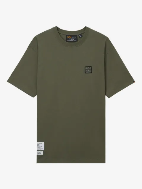 Alpha Industries logo-patch cotton T-shirt