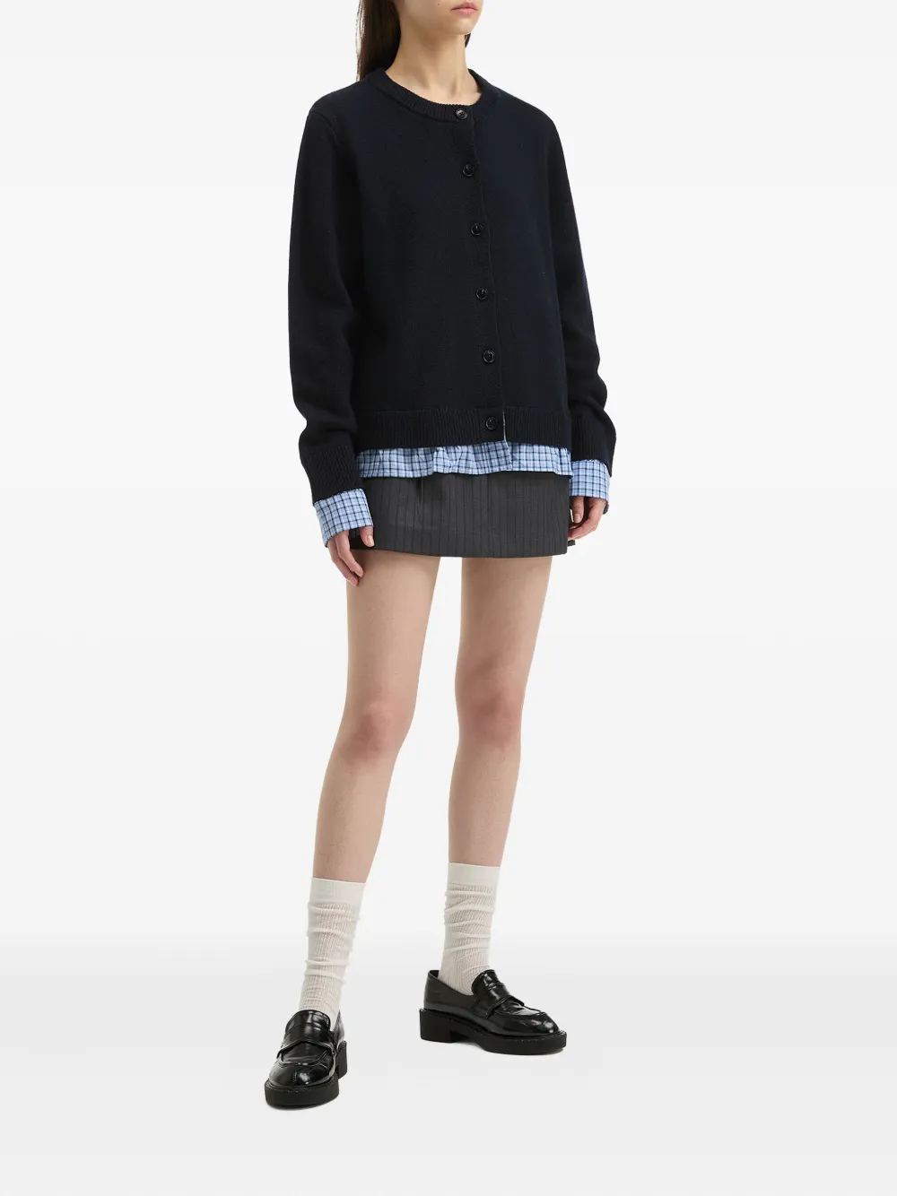 b+ab crew-neck button-fastening cardigan | Cardigans | Image 2