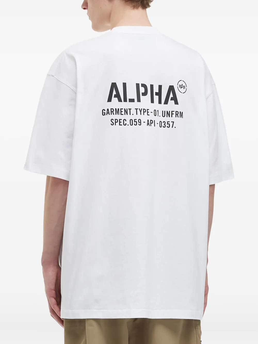 Alpha Industries Graphic Print T-shirt In White