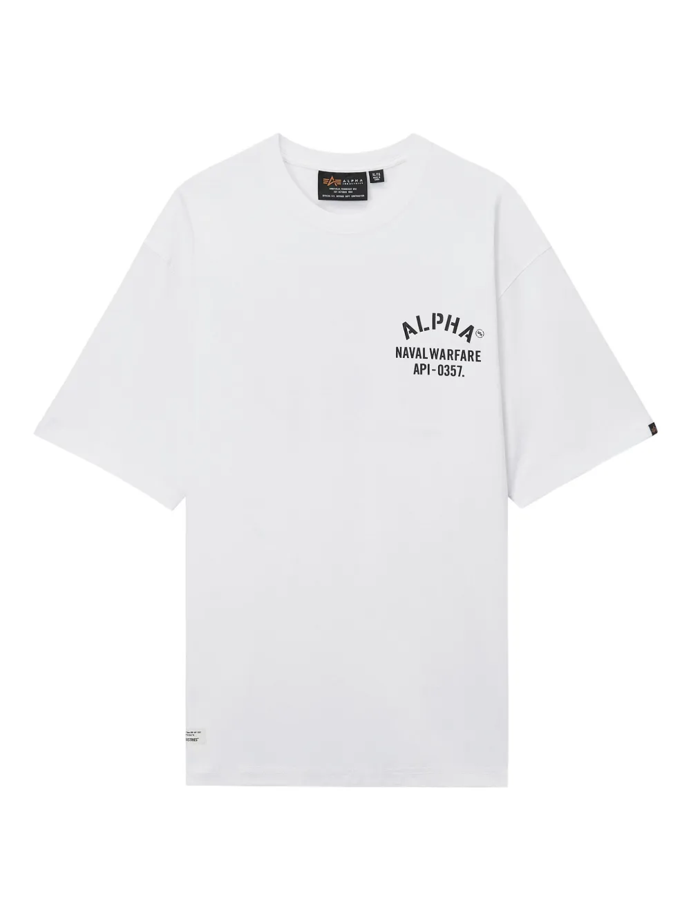 Alpha Industries graphic print T-shirt | White | Image 1