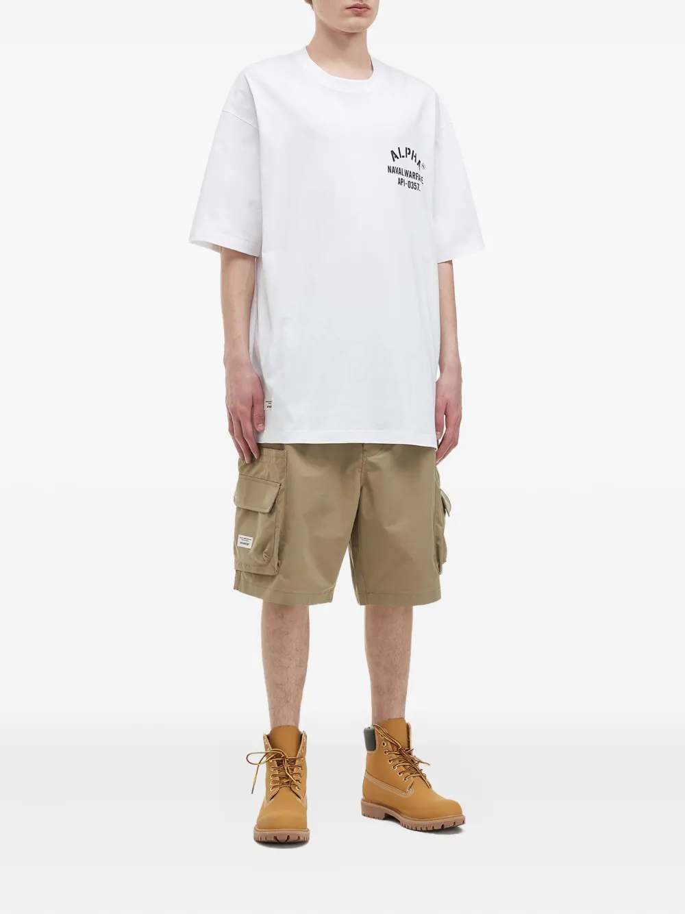 Alpha Industries T-shirt met grafische print - Wit