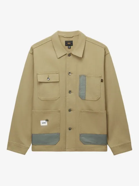 Alpha Industries patch-pocket cotton jacket