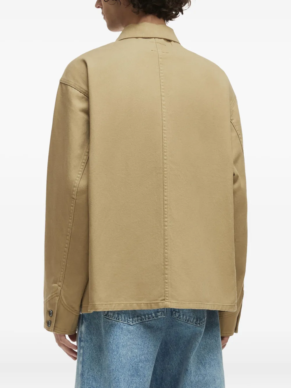 Alpha Industries Patch-pocket Cotton Jacket In Green
