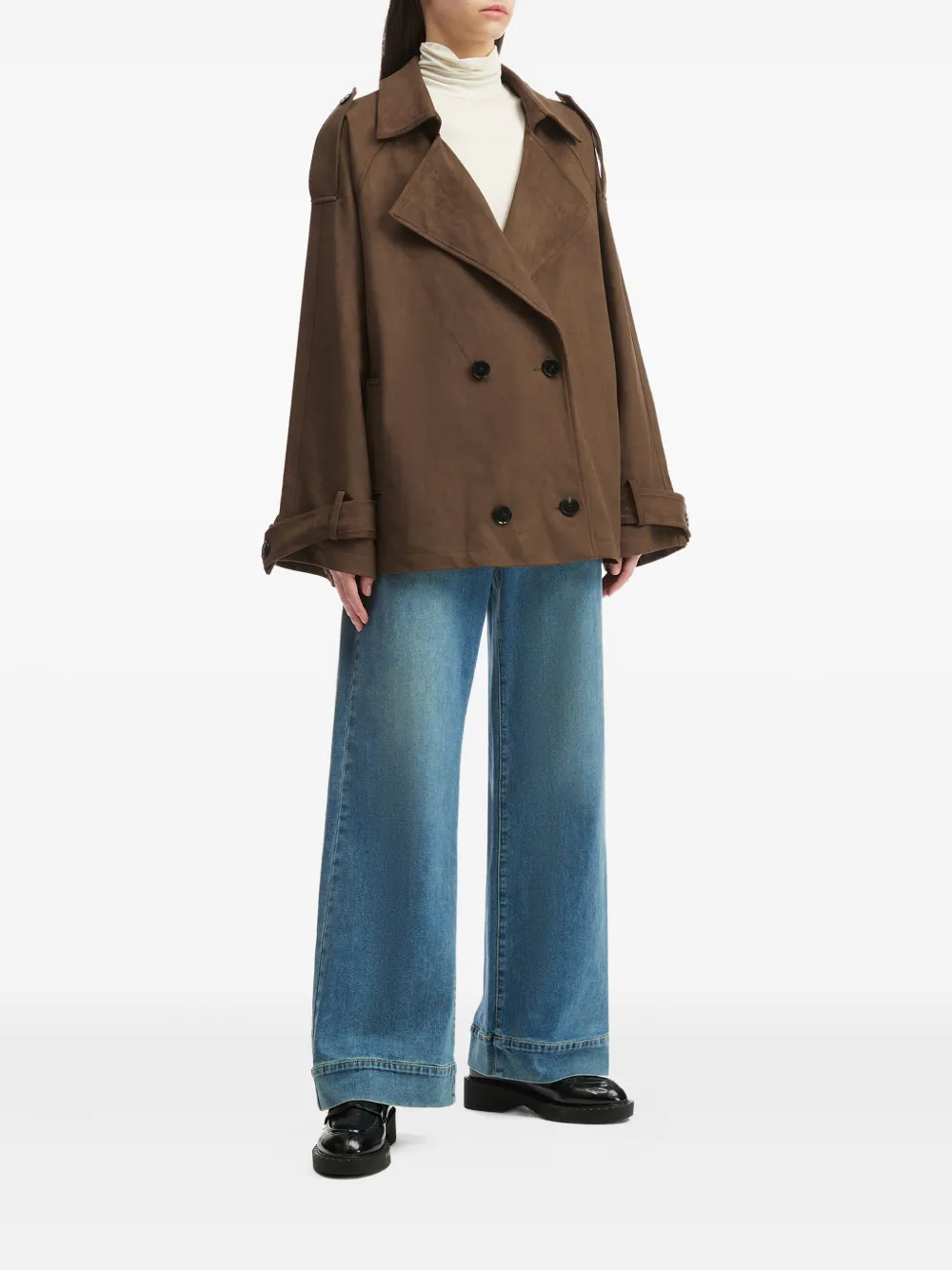 b+ab double-breasted short trench coat | Trench Coats & Raincoats | Image 2