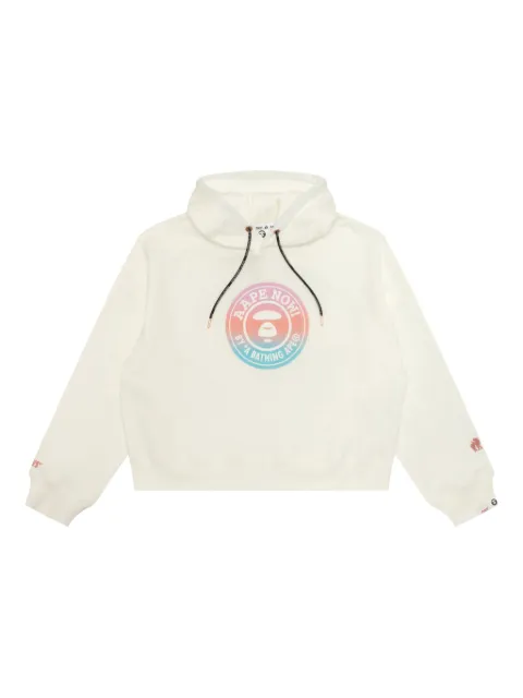 A BATHING APE® logo-print hoodie