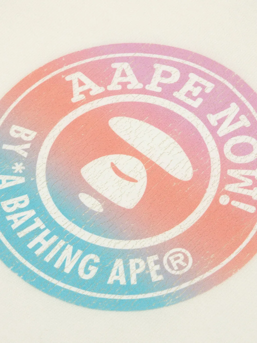 Aape By A Bathing Ape Logo-print Hoodie In White