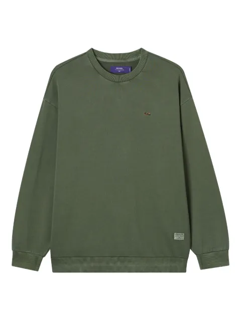 aftermaths embroidered triangle-pattern sweatshirt