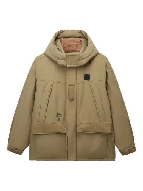 Alpha Industries hooded flap-pocket jacket