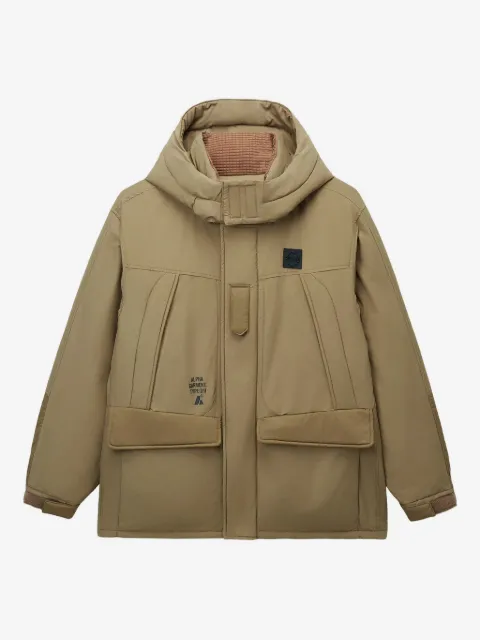 Alpha Industries hooded flap-pocket jacket