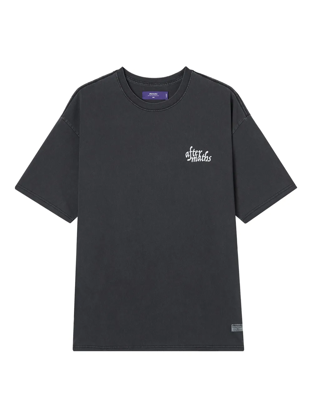 aftermaths fox-embroidered cotton T-shirt | Grey | Image 1