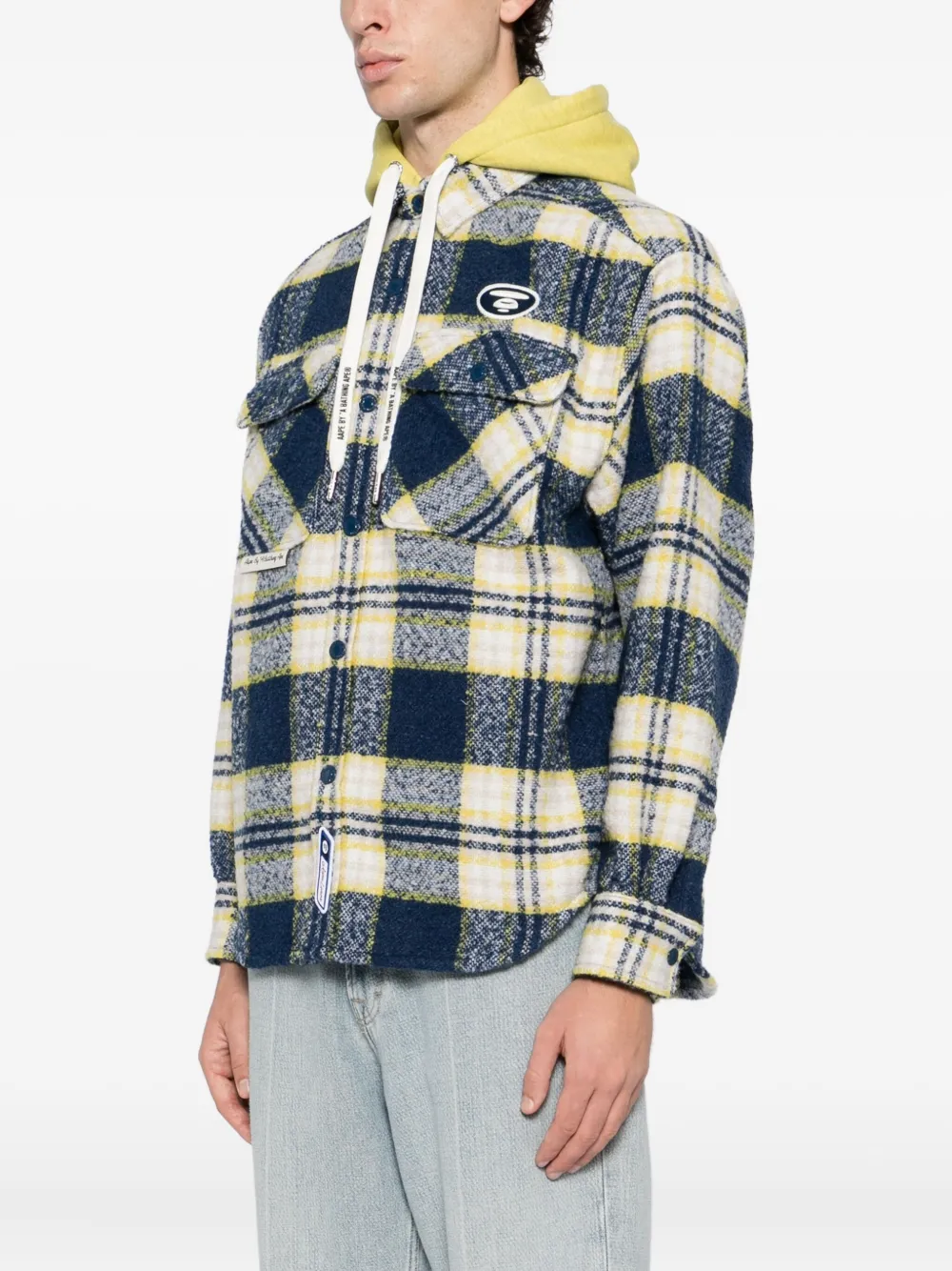 AAPE BY *A BATHING APE Jack met geborduurd logo Blauw