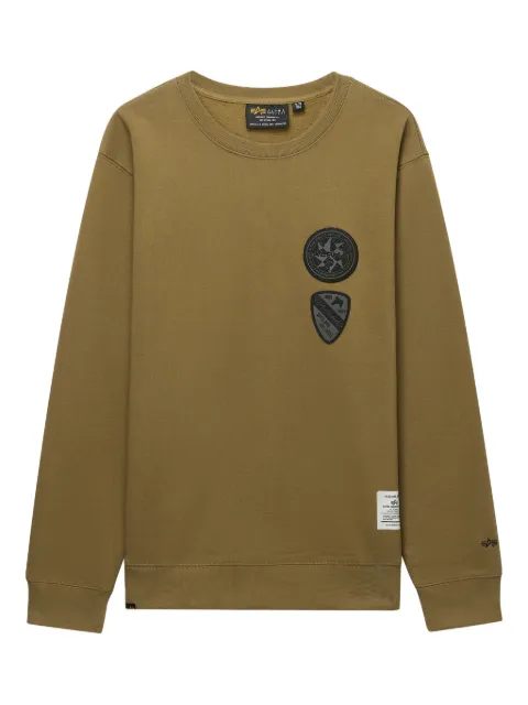 Alpha Industries patch-pocket crew-neck sweatshirt