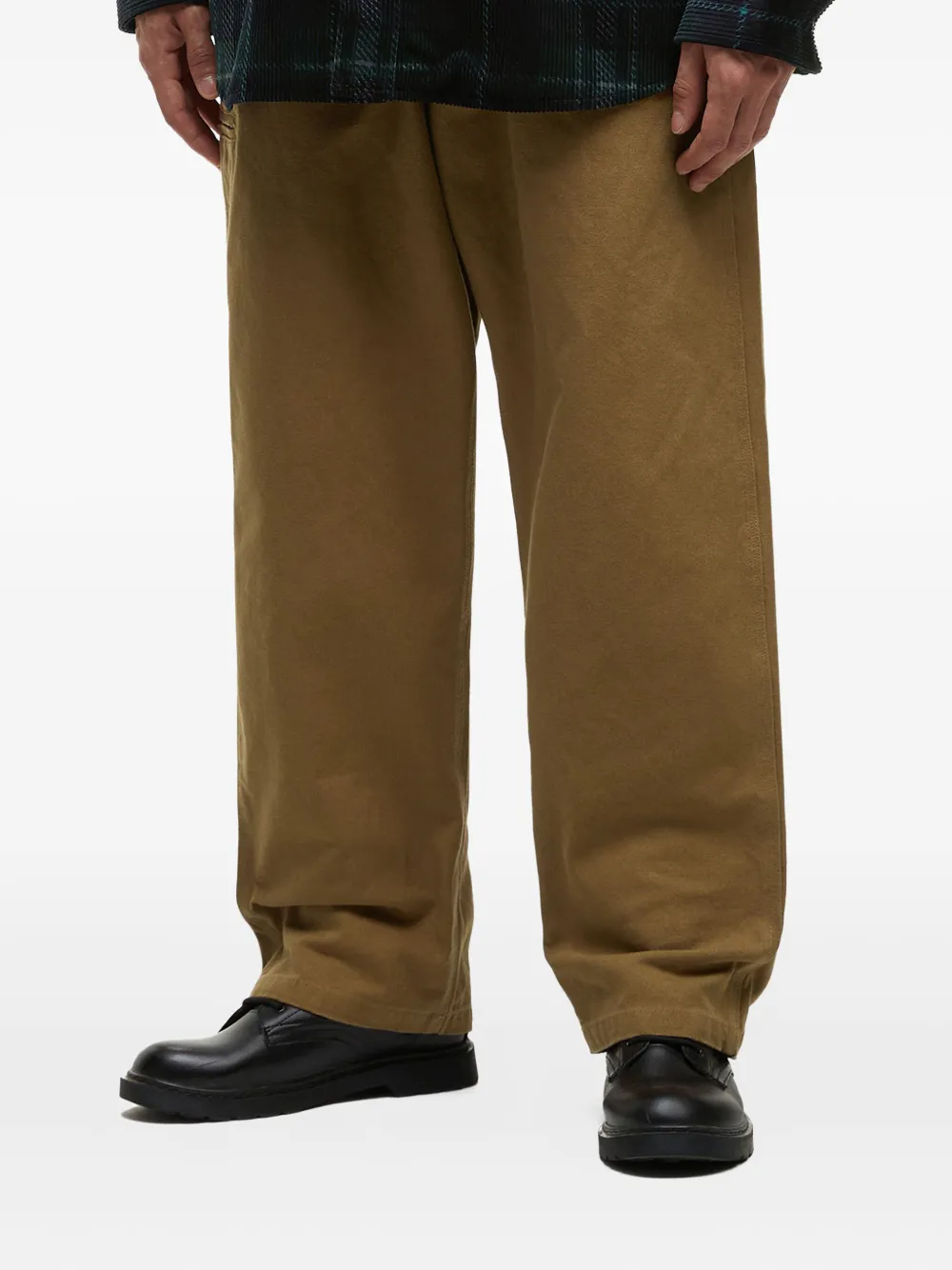 Alpha Industries Straight broek met logopatch Beige