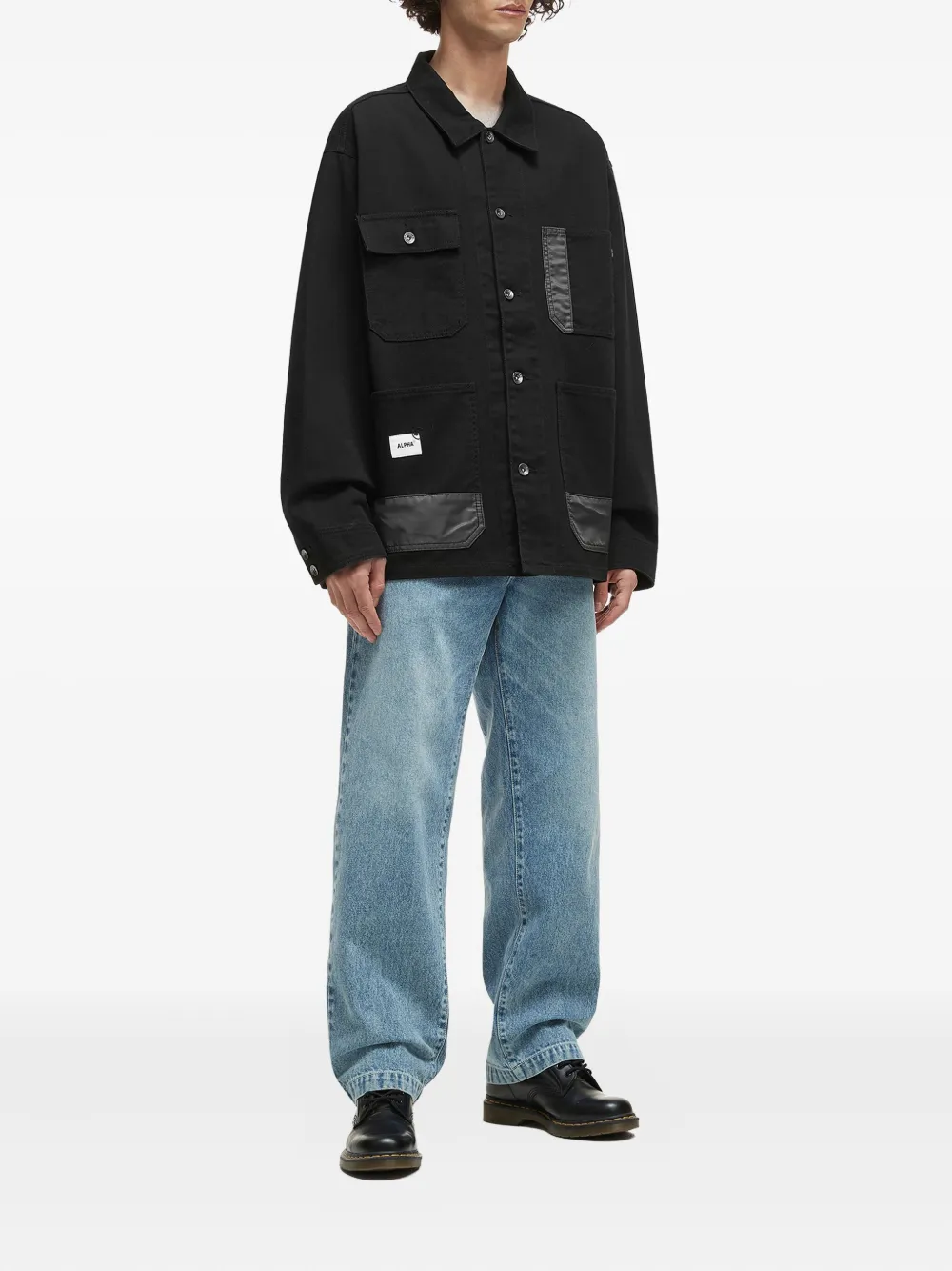 Alpha Industries contrast-panel cotton jacket | Shirt Jackets | Image 2