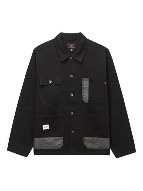 Alpha Industries contrast-panel cotton jacket