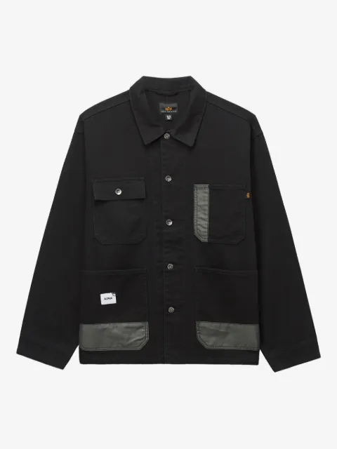 Alpha Industries contrast-panel cotton jacket