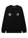 Alpha Industries tiger-embroidered crew-neck sweatshirt - Black