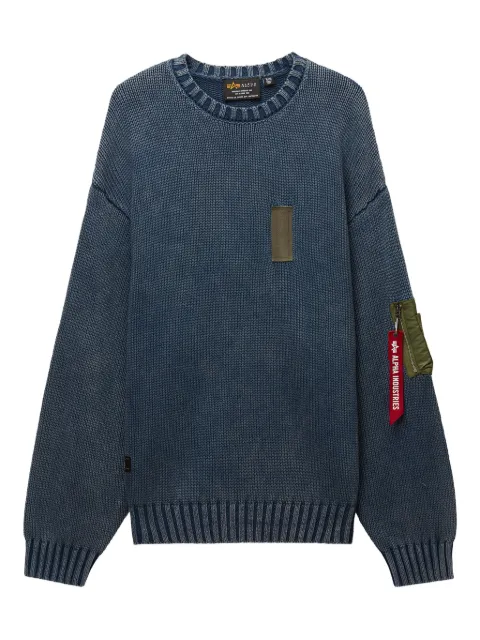 Alpha Industries pocket-patch crew-neck sweater