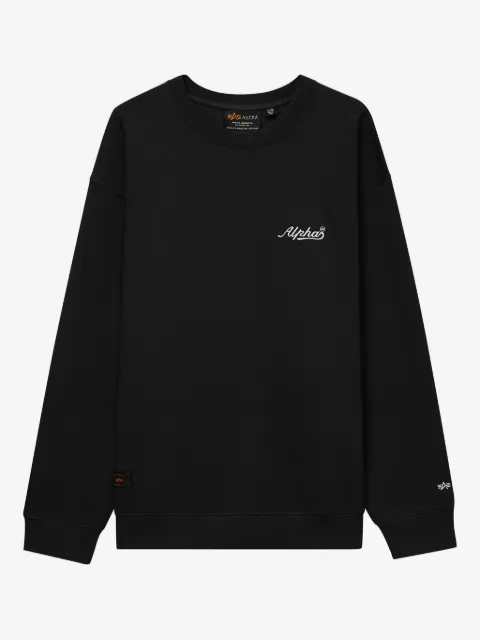 Alpha Industries tiger-print crew-neck sweatshirt