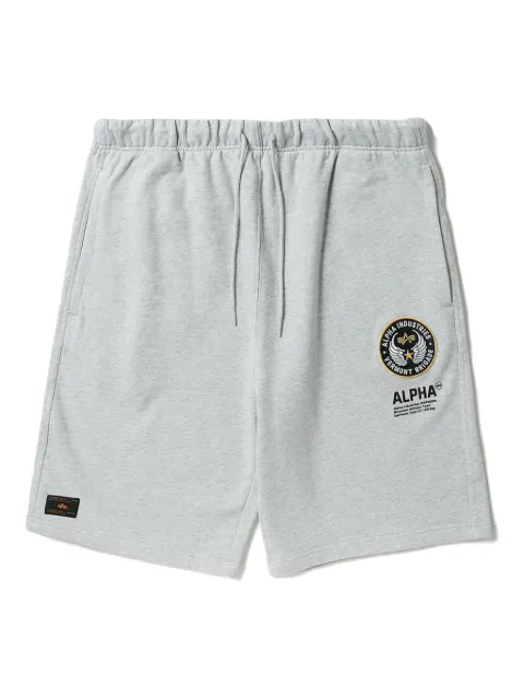 Alpha Industries logo-patch shorts