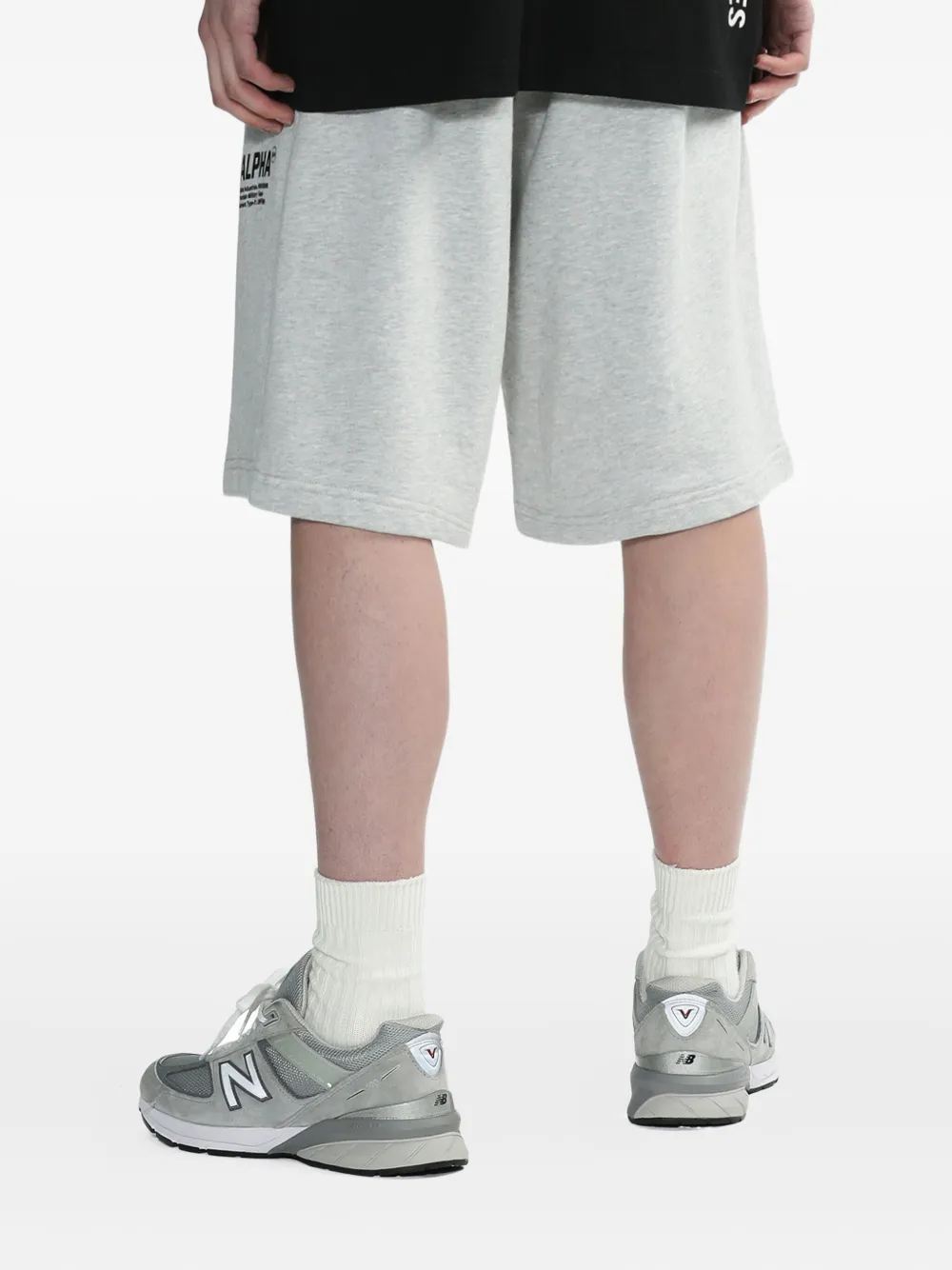 Alpha Industries Shorts met logopatch Grijs