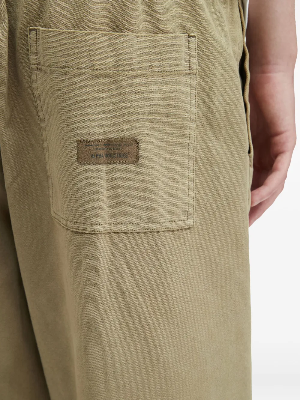 Alpha Industries Broek met elastische taille Beige