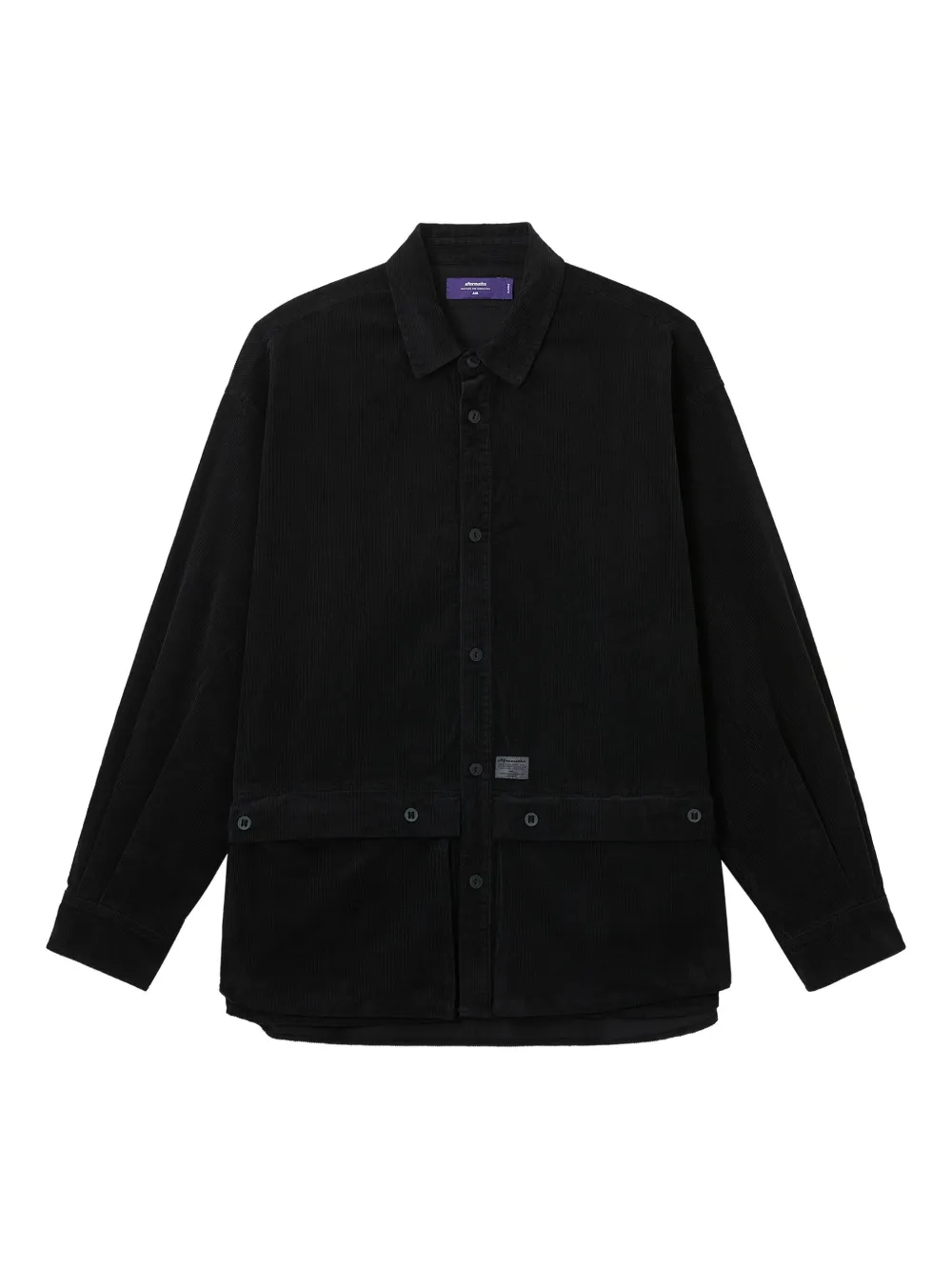 aftermaths corduroy pocket shirt | Black | Image 1