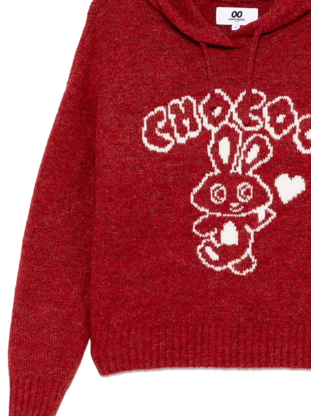 Chocoolate Graphic-print Hoodie In Red