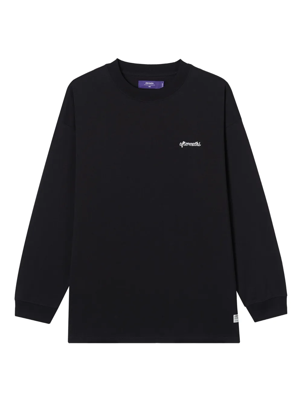 aftermaths mountain-graphic long-sleeve T-shirt | Black | Image 1
