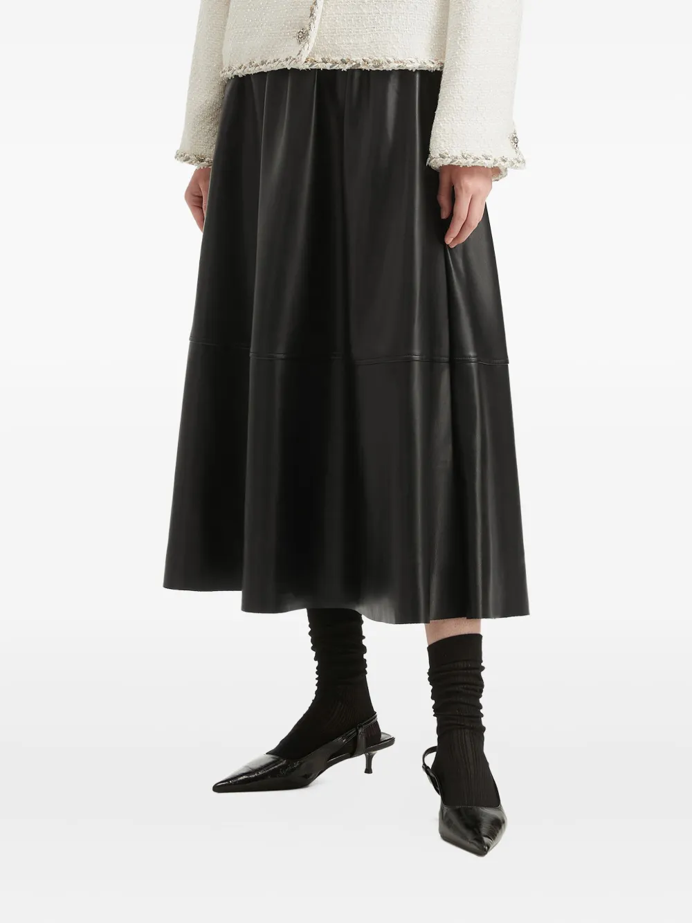 B+ab A-line Midi Skirt In Multi