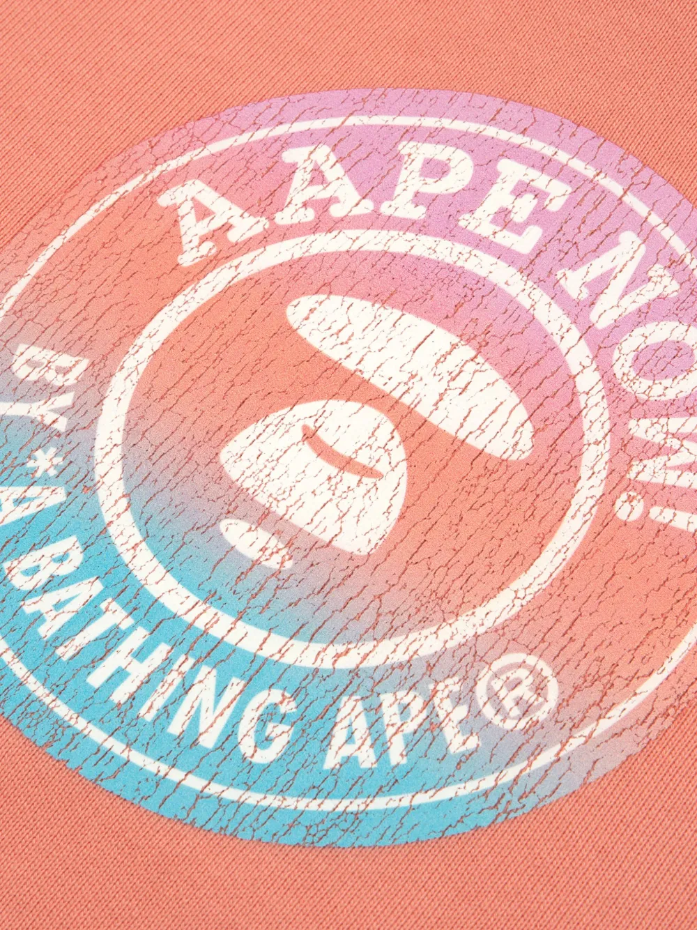 AAPE BY *A BATHING APE Hoodie met logoprint Roze