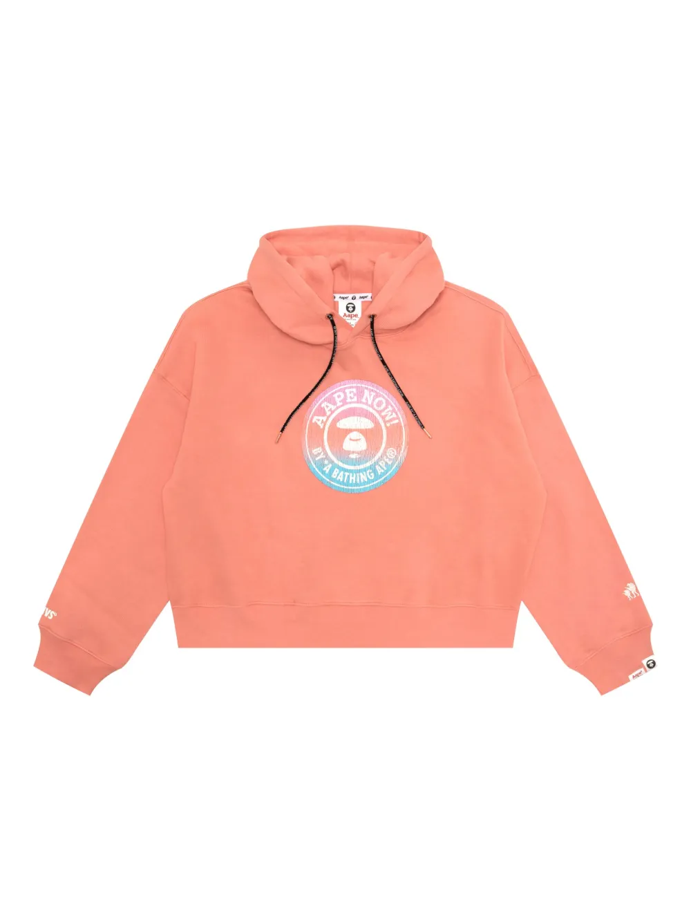 AAPE BY *A BATHING APE® logo-print hoodie | Pink | Image 1