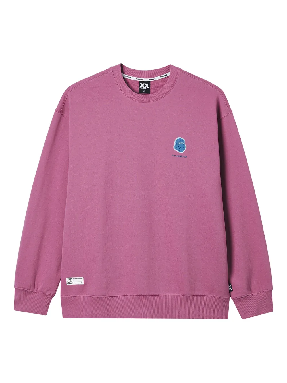 Fingercroxx Embroidered Crew-neck Sweatshirt In Multi