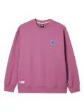 FINGERCROXX embroidered crew-neck sweatshirt - Pink
