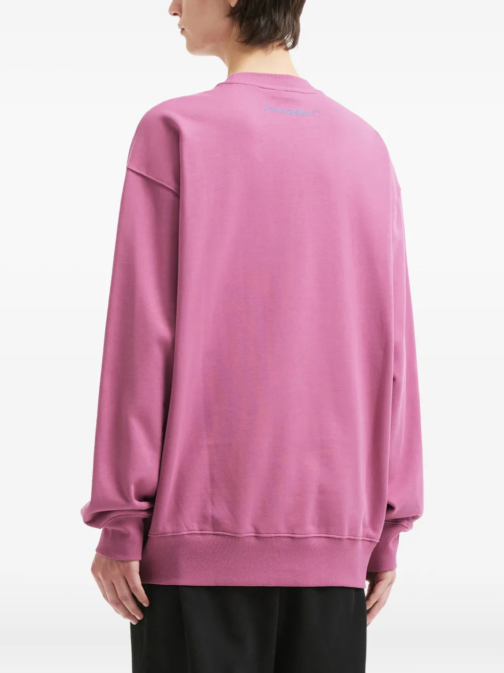 Fingercroxx Embroidered Crew-neck Sweatshirt In Multi