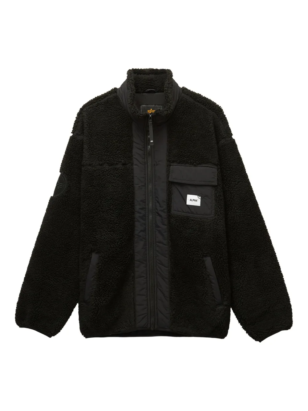 Alpha Industries Patch-pocket Jacket In Black