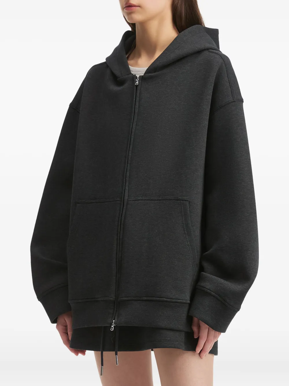 b+ab Hoodie met rits Grijs
