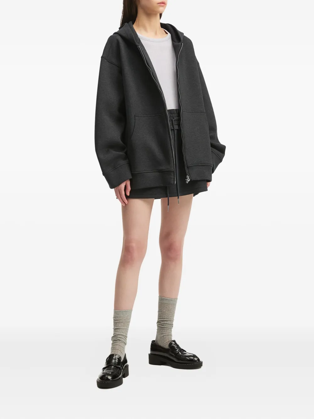 B+ab Hoodie met rits - Grijs