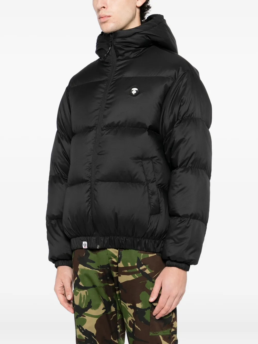 AAPE BY *A BATHING APE Jack met logopatch Zwart