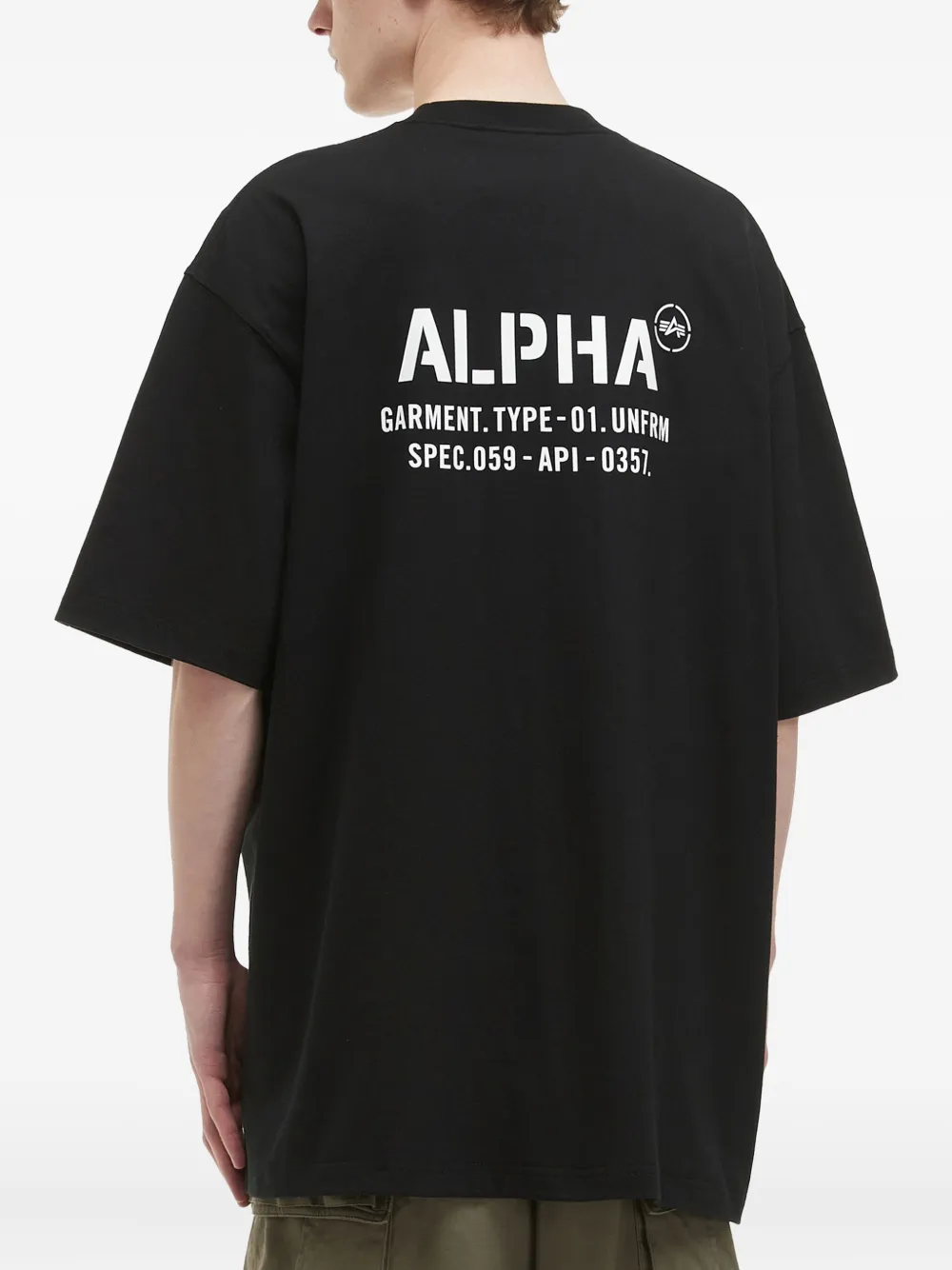 Alpha Industries T-shirt met print Zwart