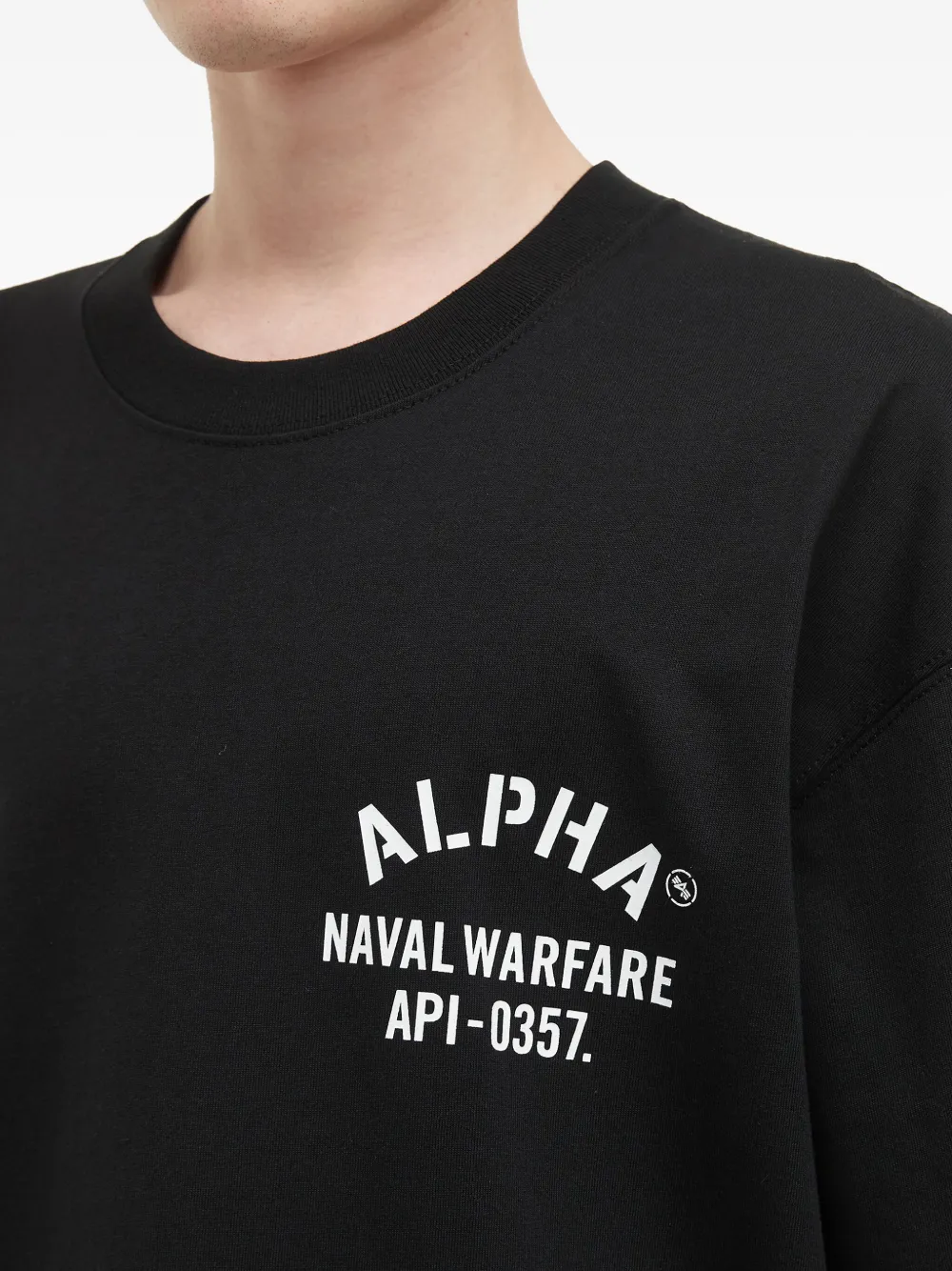 Alpha Industries T-shirt met print Zwart