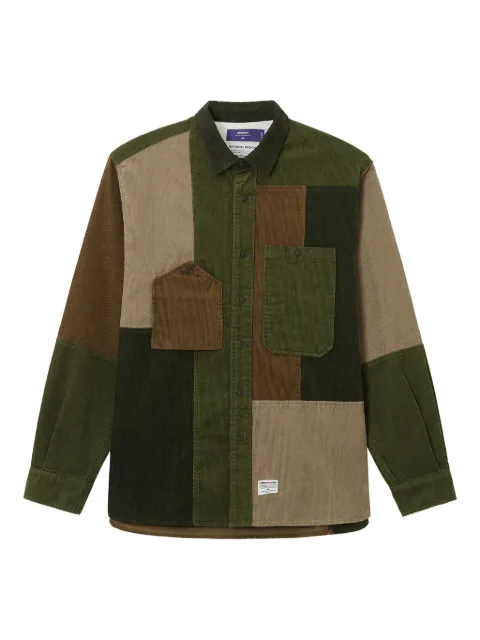 aftermaths patchwork corduroy shirt