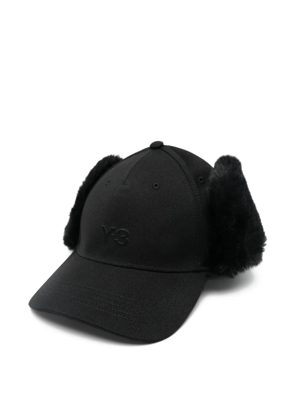 Y-3 trim-detail baseball cap - ブラック Y-3 trim-detail baseball cap - ブラック
