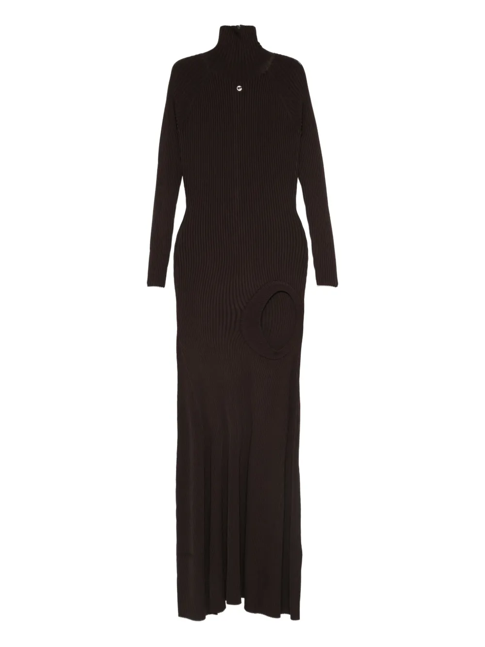 Coperni ribbed cut-out dress | Brown | Image 1