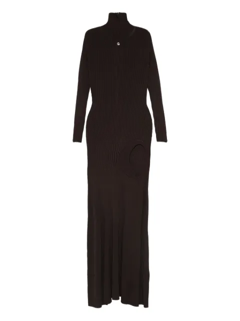 Coperni ribbed cut-out dress