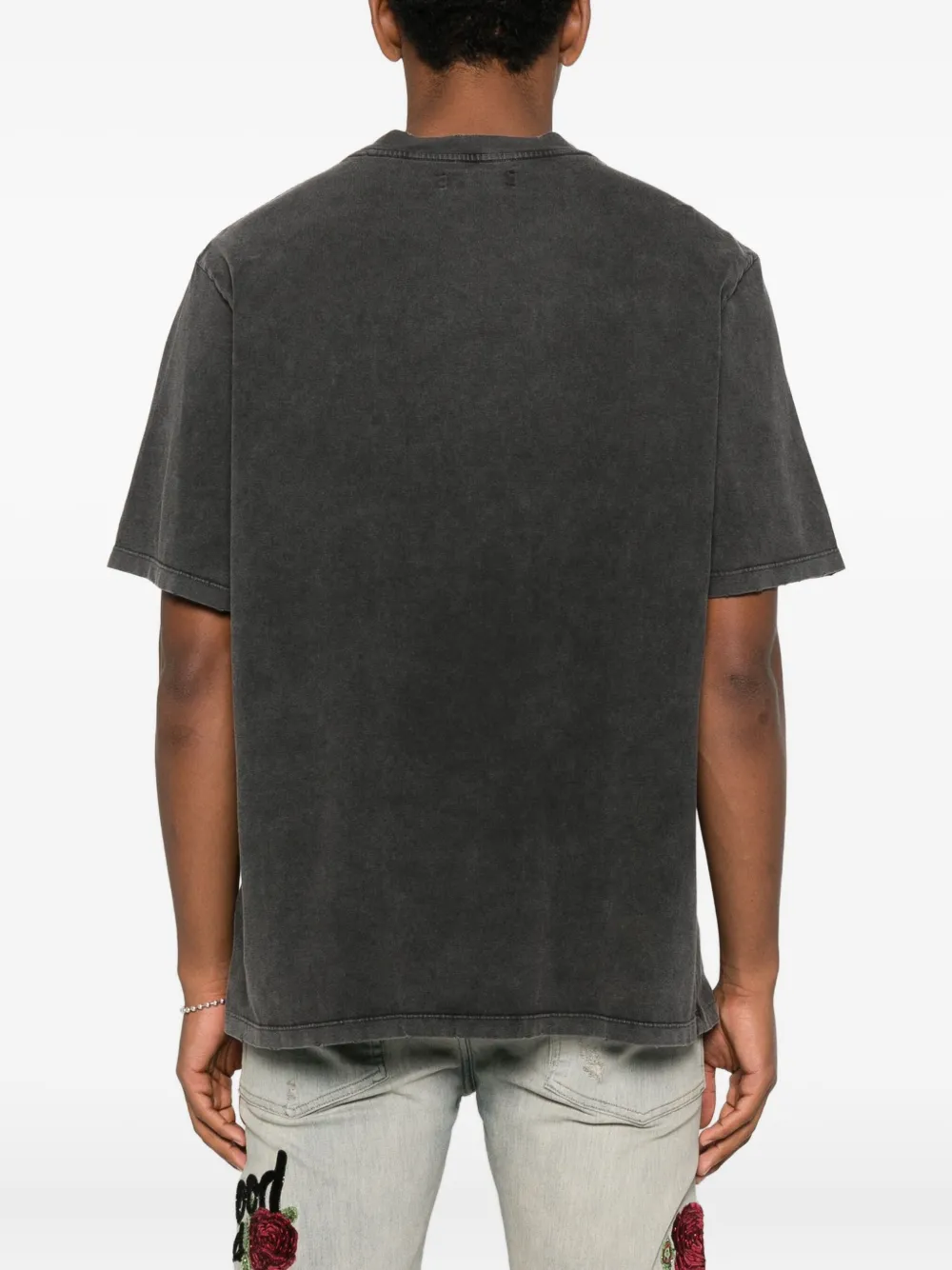 Amiri Groovy Logo-print Cotton-jersey T-shirt In Black