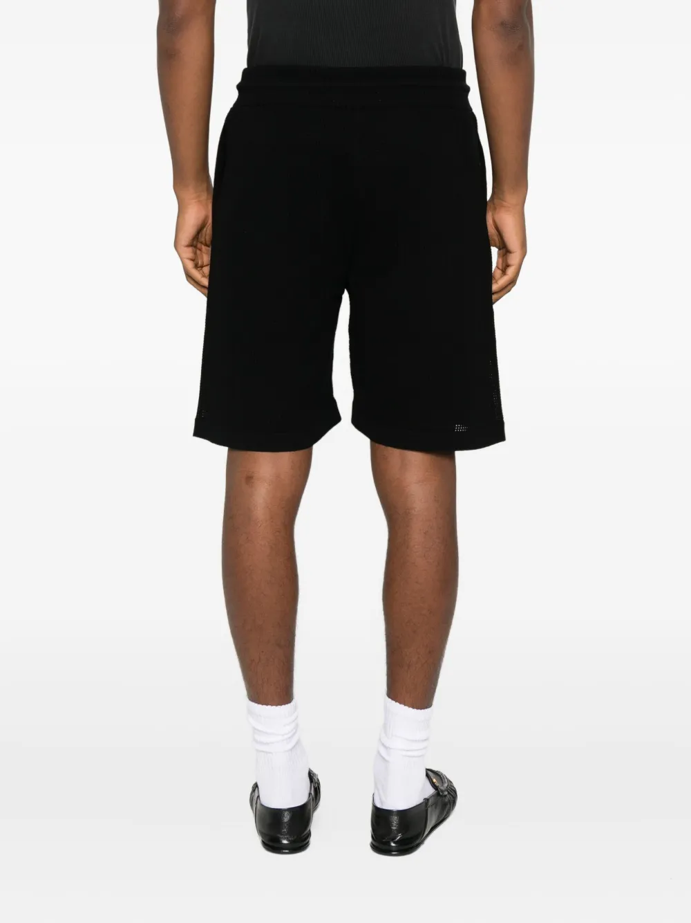 AMIRI Shorts met geborduurde tekst Zwart