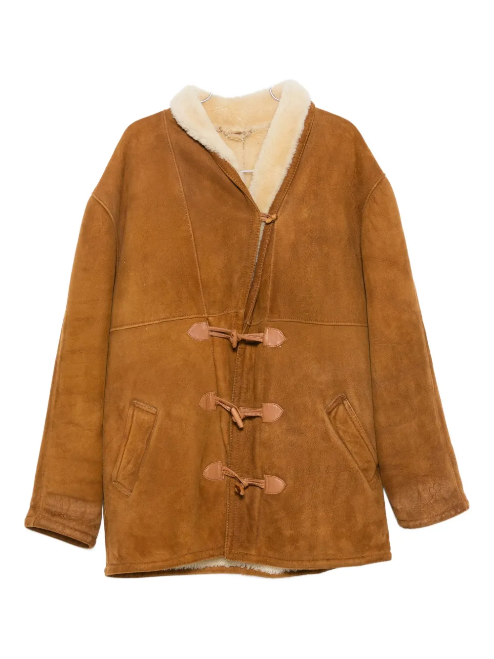 A.N.G.E.L.O. Vintage Cult Cappotto in pelle scamosciata anni '90 - Marrone