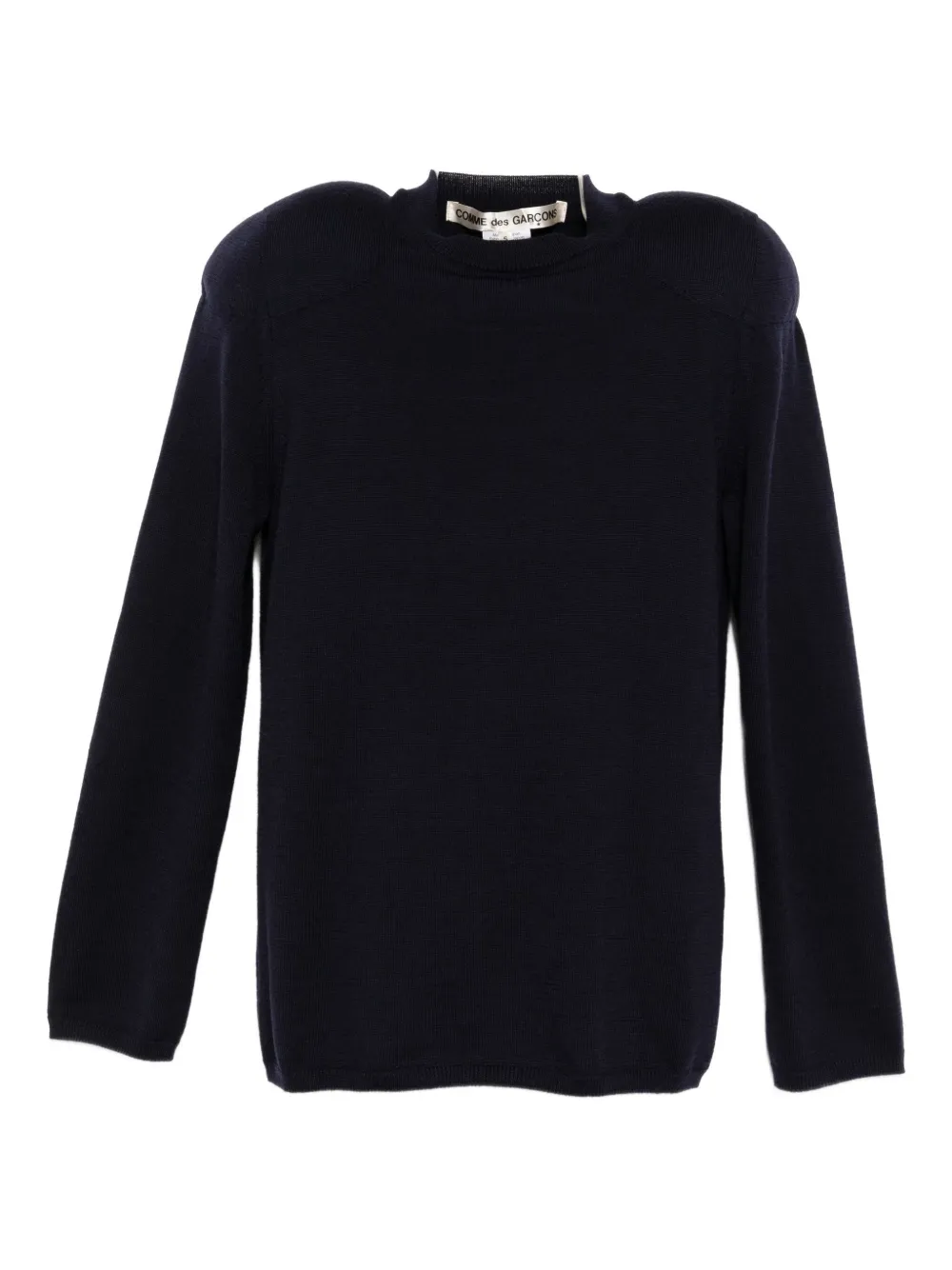 Comme Des Garçons exaggerated-shoulder wool jumper | Blue | Image 1