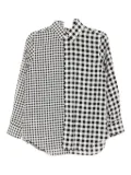 Comme Des Garçons layered plaid shirt - Black